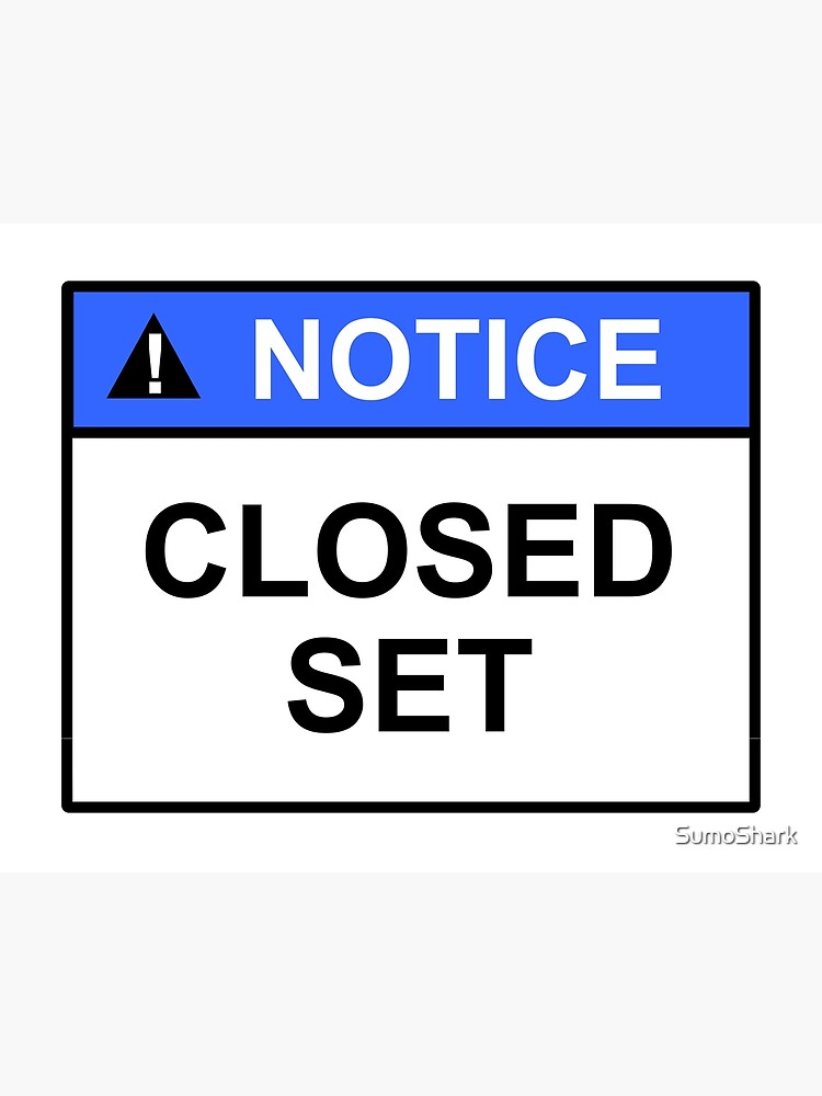 Notice Closed Set Sign Design Fashionable and practicle Art Board Print