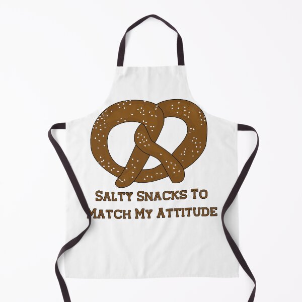 Item preview, Salty Snacks And Attitude Pretzel Attitude Design designed and sold by Punderstandable.