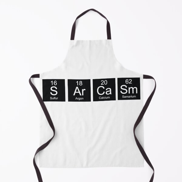 Item preview, Black and White periodic table Sarcasm designed and sold by TamGustam.