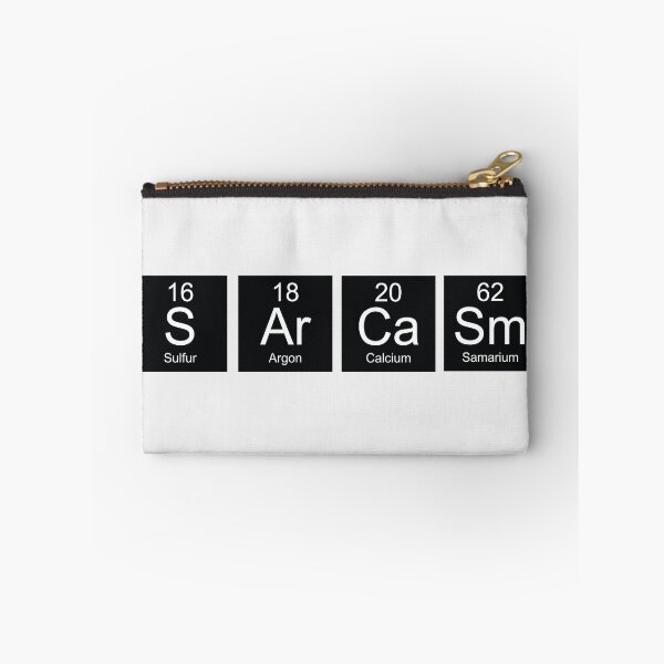 Item preview, Black and White periodic table Sarcasm designed and sold by TamGustam.