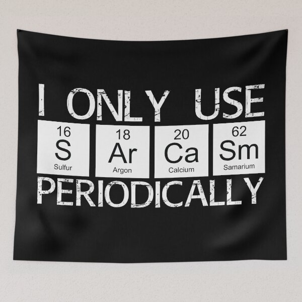 Item preview, Black and White Vintage I only use sarcasm periodically designed and sold by TamGustam.