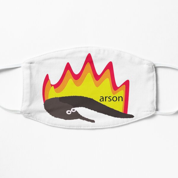Arson Worm On A String Flat Mask