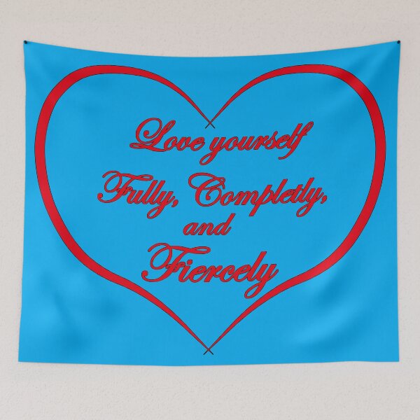 Item preview, Love Yourself (Blue) designed and sold by foxandtigersden.