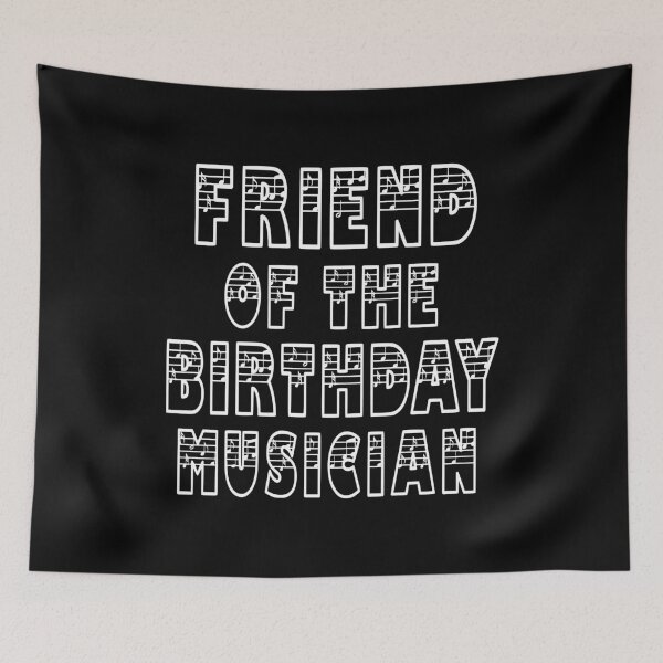 Item preview, Friend Of The Birthday Musician Boy And Girl B-day Party print designed and sold by Grabitees.