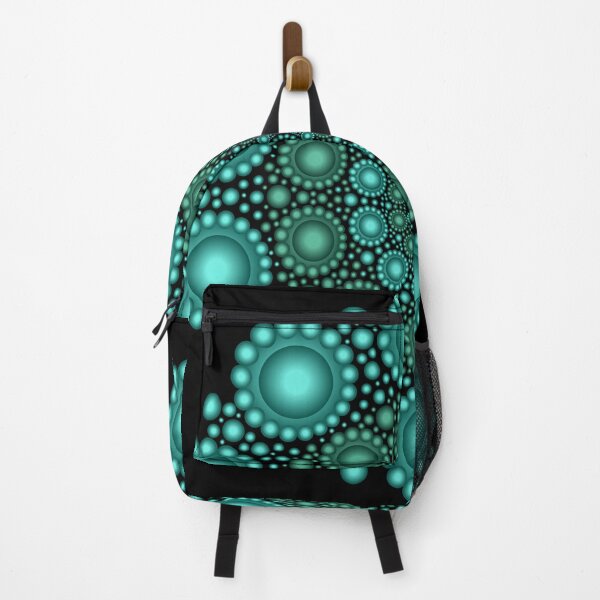 Item preview, Turquoise & Green Dots Mandala designed and sold by serenaking.