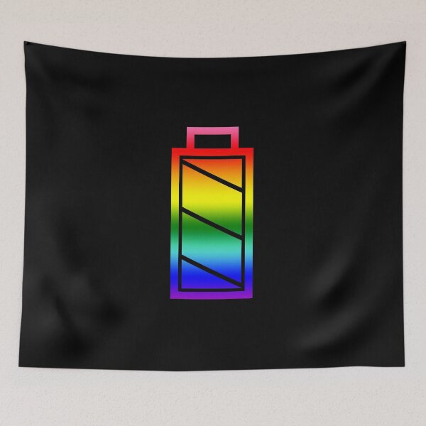 Item preview, Fully Charged Pride Battery Graphic designed and sold by SeguinM.