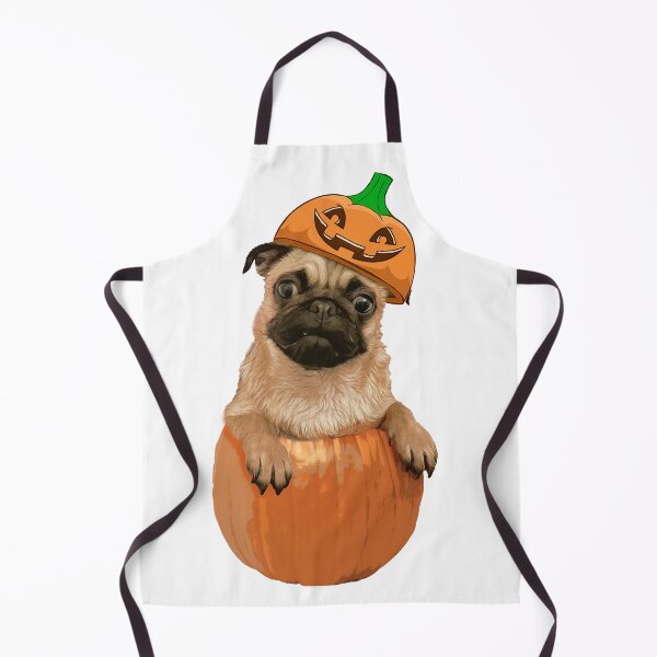 Item preview, Funny Autumn Fall Halloween Pumpkin Pug Dog Puppy designed and sold by MOKA META.