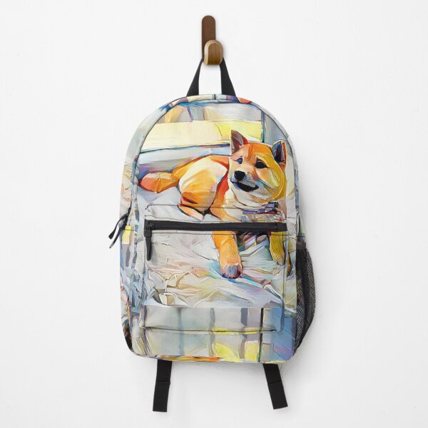 Item preview, Shiba Inu in the style of Wayne Thiebaud designed and sold by Designwebjae.