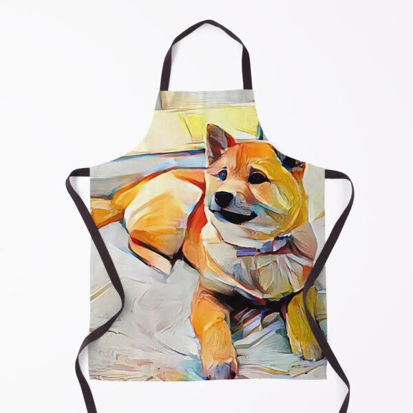 Item preview, Shiba Inu in the style of Wayne Thiebaud designed and sold by Designwebjae.