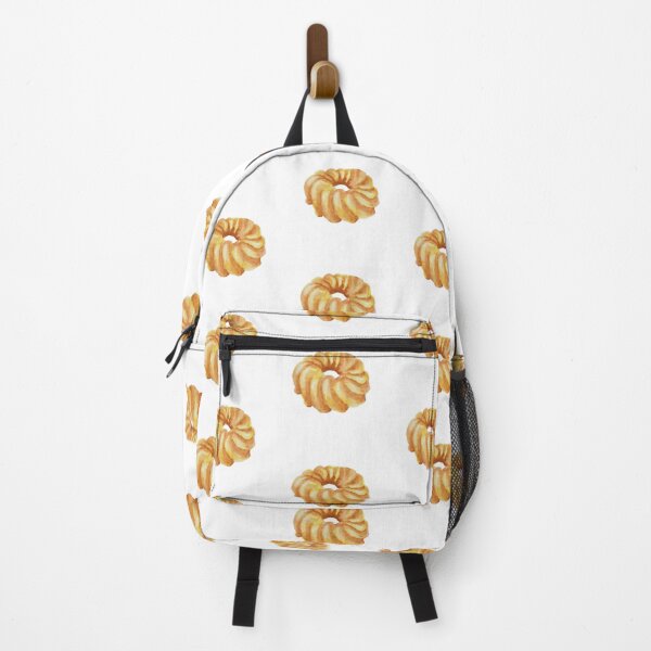 Item preview, Honey cruller donut watercolour illustration (white background) designed and sold by tifft.