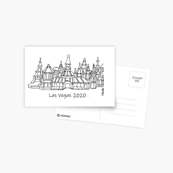 Las Vegas 2020 --- TeresaTown Travel Accessories, Gifts, Clothes, Activities, Luggage and More Postcard