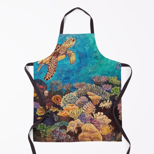 Item preview, Look Around - Sea turtle in Reef designed and sold by Kris Fairchild.