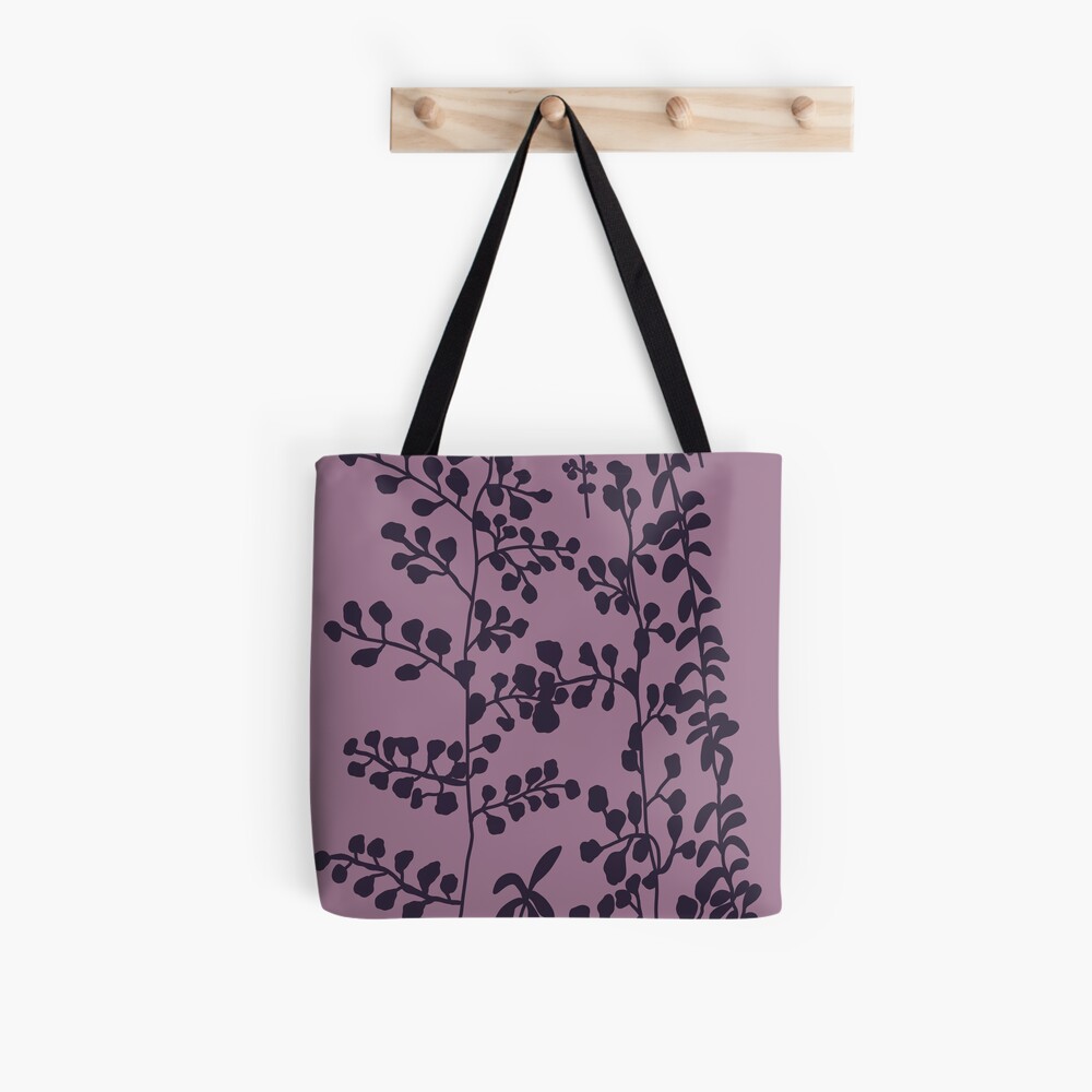 Bella’s Purple Bed Spread Print Tote Bag