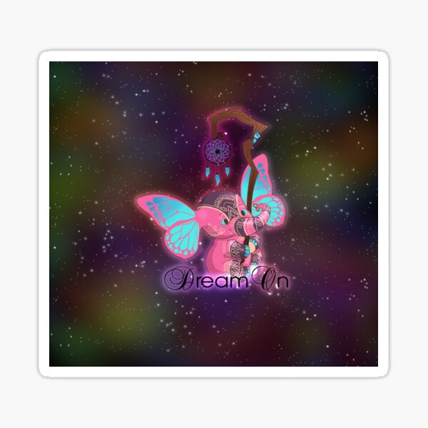 Dream On Magical Elephant Sticker
