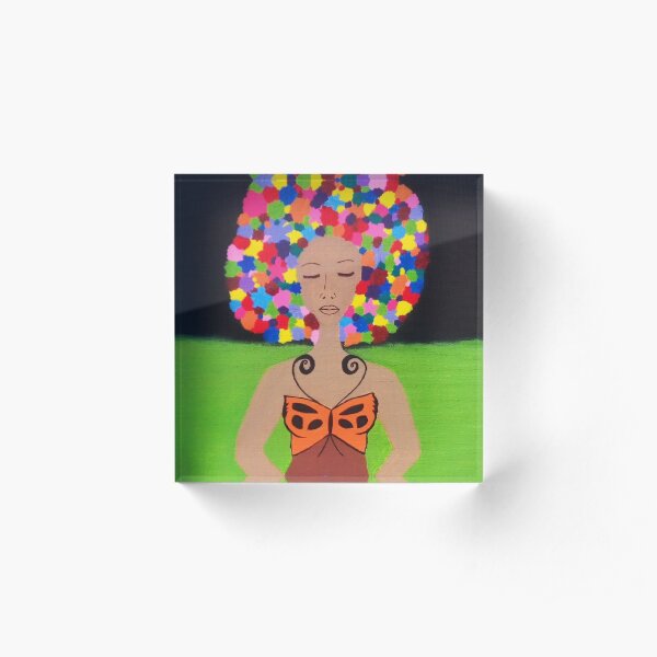Flower Girl Acrylic Block