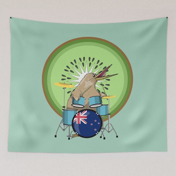 Item preview, Kiwi Bird Drummer designed and sold by piedaydesigns.