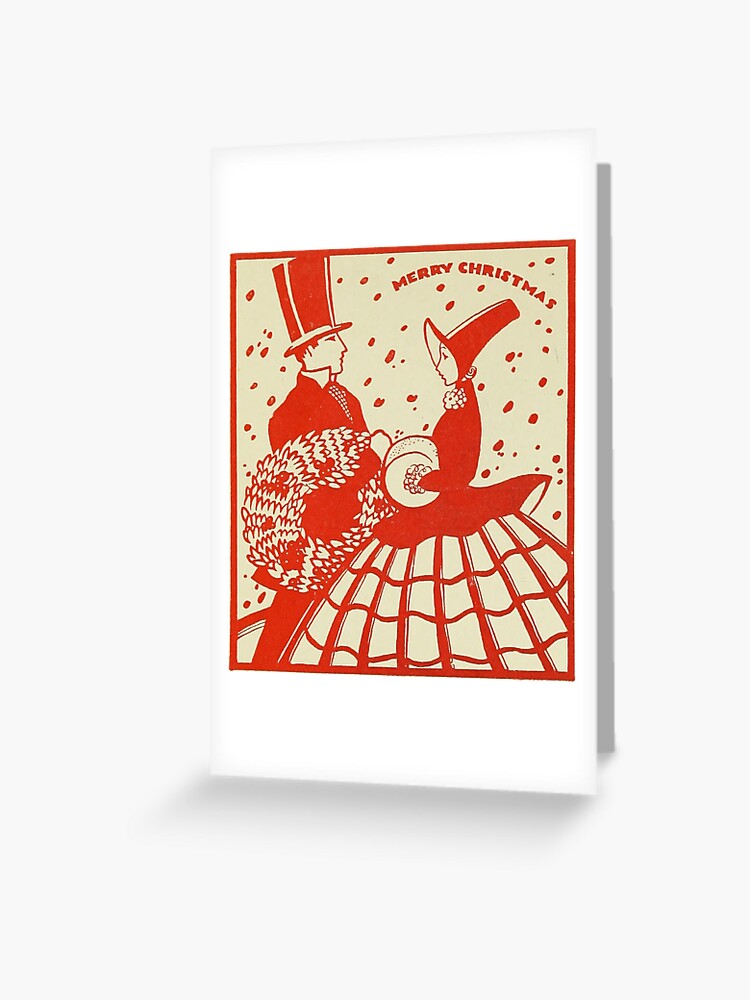 Thumbnail 1 of 2, Greeting Card, Vintage Christmas Card - circa 1880 designed and sold by douglasewelch.