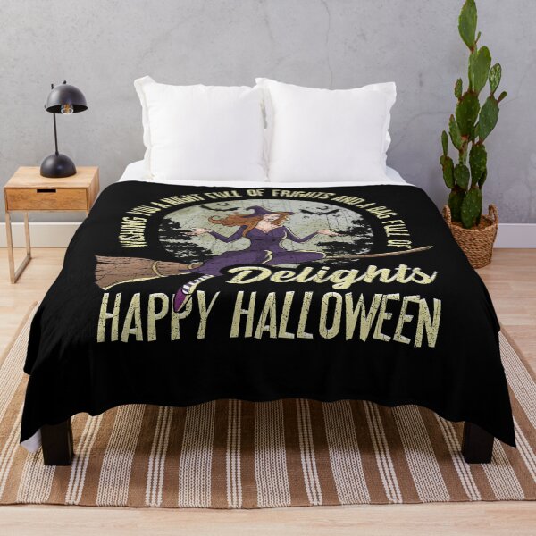 Item preview, Wishing You a Night full of Frights And a Bag Full Of Delights Happy Halloween Funny Halloween, ghost, witch, scary, candy designed and sold by sols.