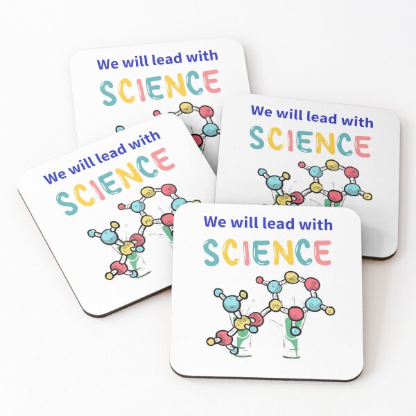 We will lead with Science USA president 2020 Coasters (Set of 4)