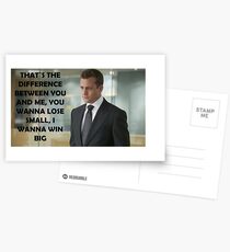 Harvey Specter Suits Postcards