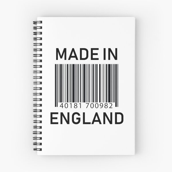 Item preview, Made in England Barcode Design on White designed and sold by ArqDezines.