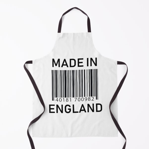 Item preview, Made in England Barcode Design on White designed and sold by ArqDezines.