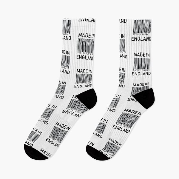Item preview, Made in England Barcode Design on White designed and sold by ArqDezines.