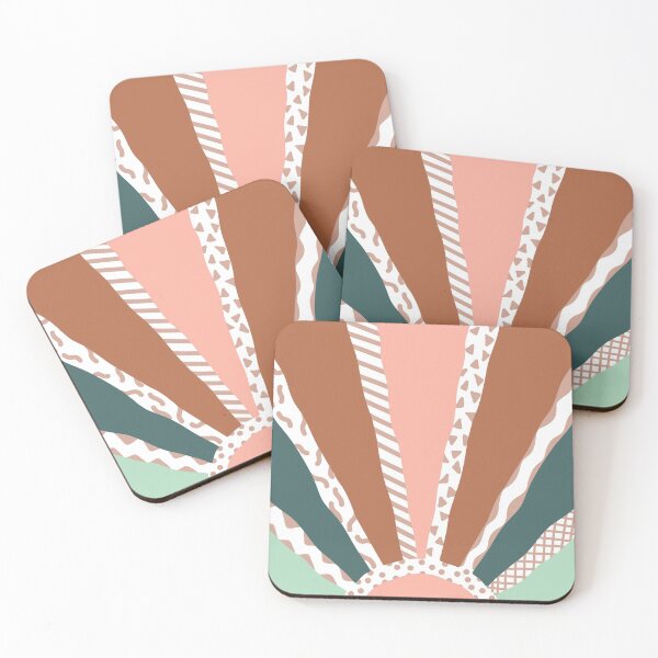 Item preview, Rainbow Pastel Sun Beams with Hand Drawn Details designed and sold by The Art of Teena Sauvola.