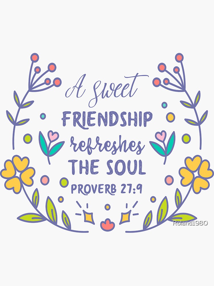 A Sweet Friendship Medium Gift Bag - Proverbs 27:9