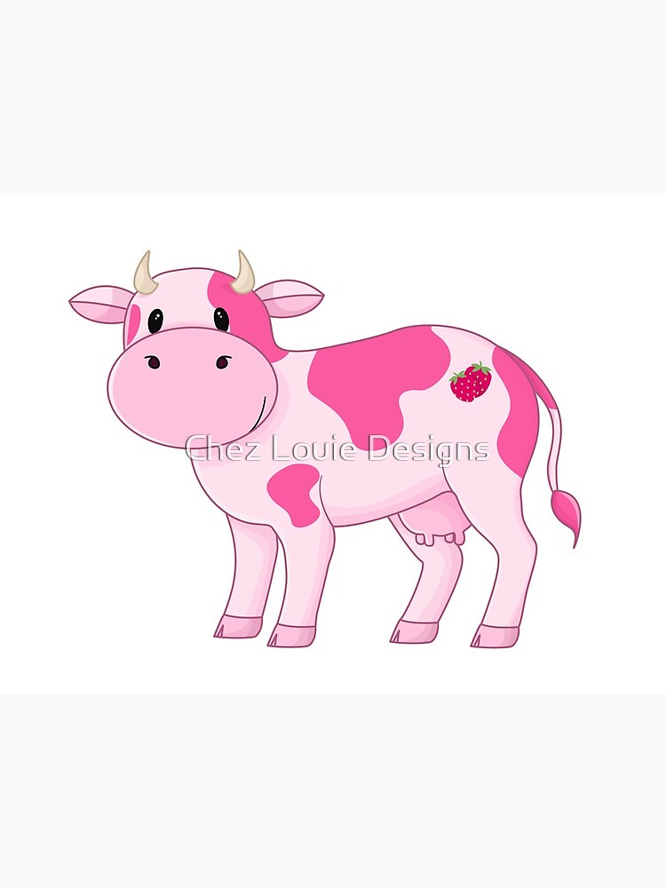 sweet lil strawberry cow Poster for Sale by rbw333