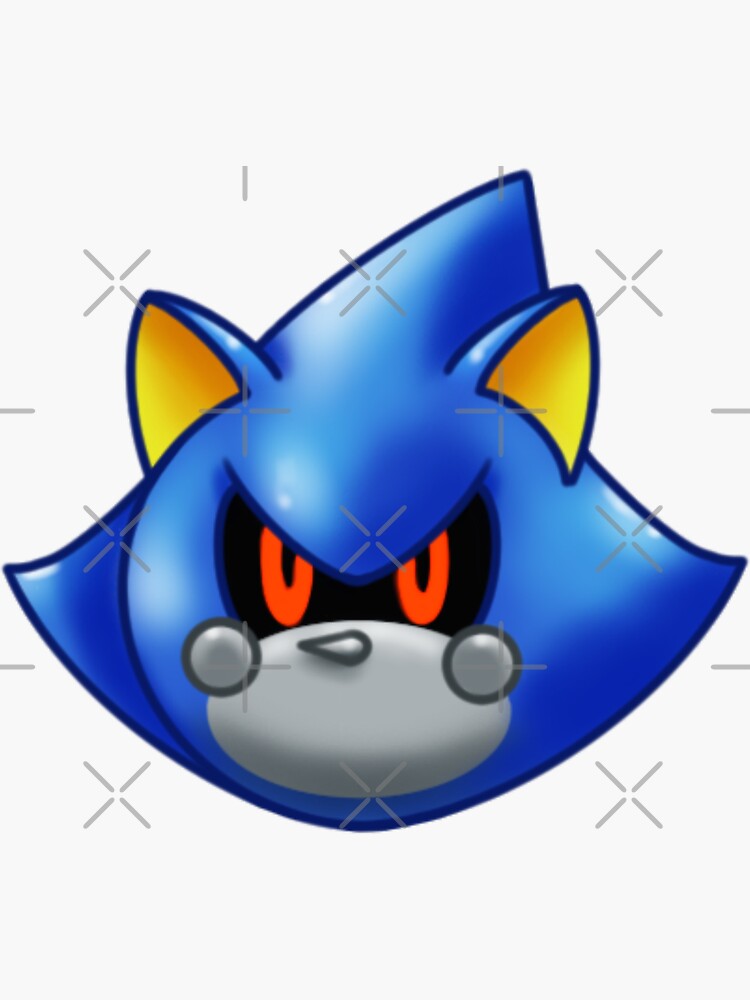 Sonic The Hedgehog- Metal Sonic 3- 10 Vinyl Decal Stickers