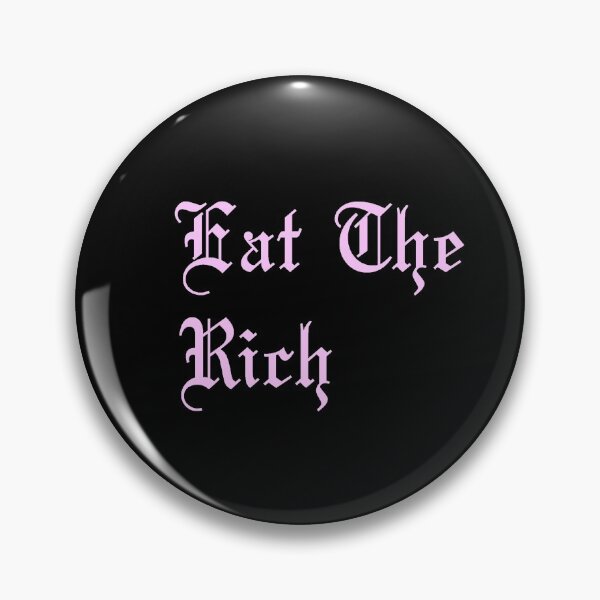 Item preview, Eat The Rich in pastel pink designed and sold by tinyteacups.