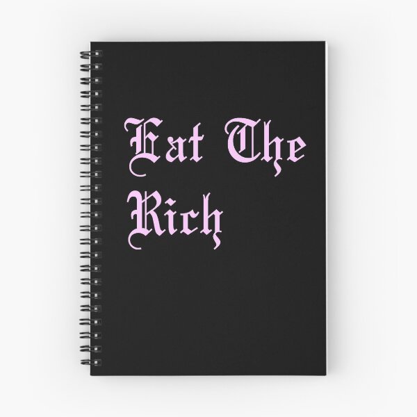 Item preview, Eat The Rich in pastel pink designed and sold by tinyteacups.
