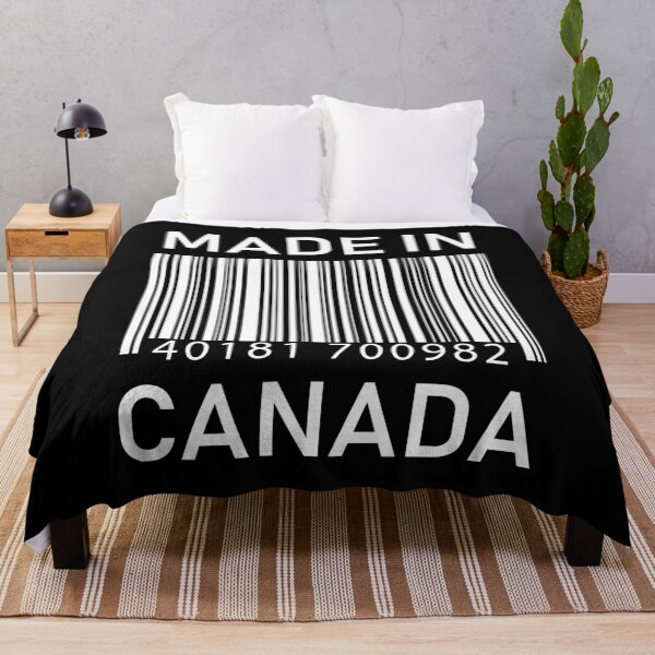 Item preview, Made in Canada Barcode Design on Black designed and sold by ArqDezines.