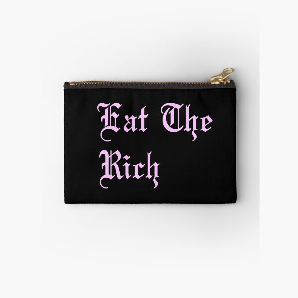 Item preview, Eat The Rich in pastel pink designed and sold by tinyteacups.