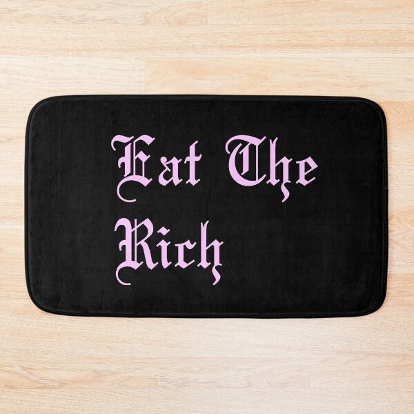 Item preview, Eat The Rich in pastel pink designed and sold by tinyteacups.