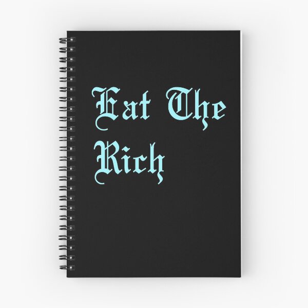 Item preview, Eat The Rich in pastel blue designed and sold by tinyteacups.