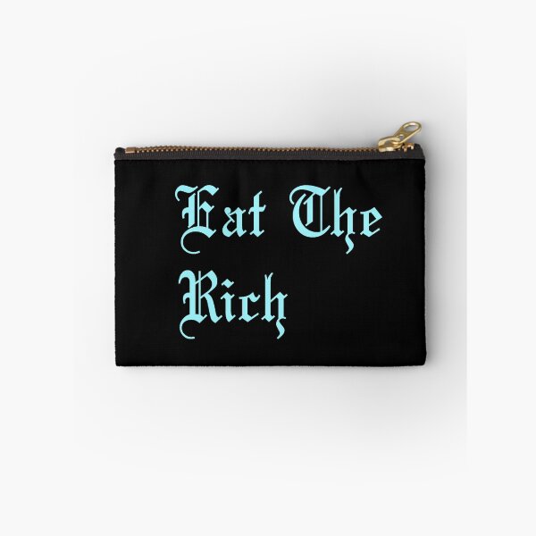 Item preview, Eat The Rich in pastel blue designed and sold by tinyteacups.