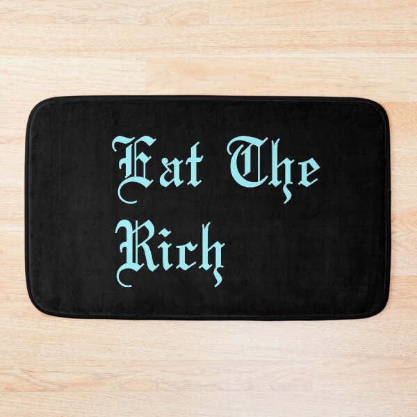 Item preview, Eat The Rich in pastel blue designed and sold by tinyteacups.