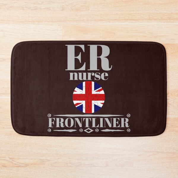 Item preview, er nurse frontliner. UK flag designed and sold by doctors-apparel.
