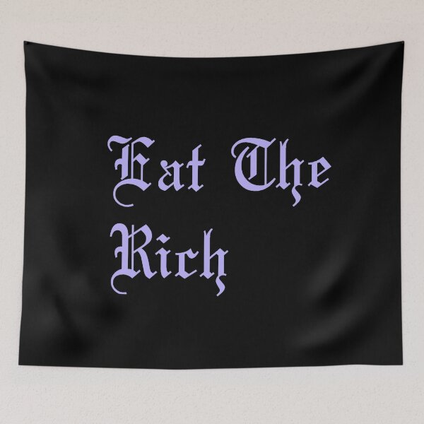 Item preview, Eat The Rich in pastel purple designed and sold by tinyteacups.