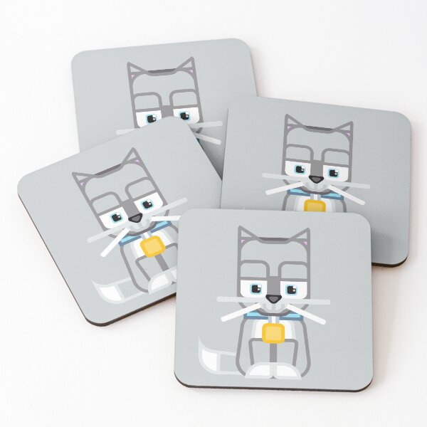 Item preview, Cute Kitty Cat Grey Silver - Super cute animals designed and sold by boxedspaper.