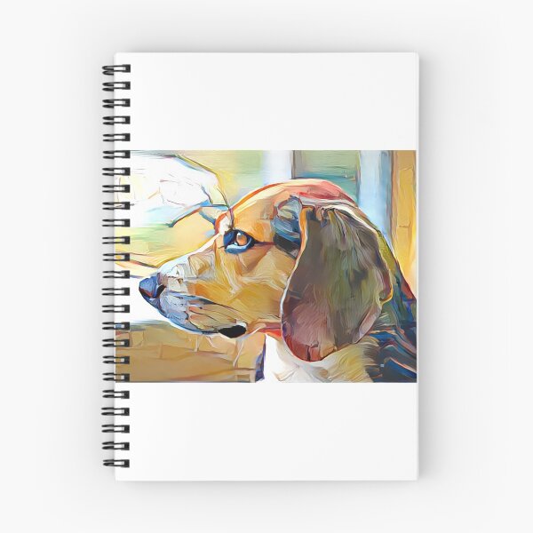 Item preview, Beagle oil painting in the style of Wayne Thiebaud  designed and sold by Designwebjae.