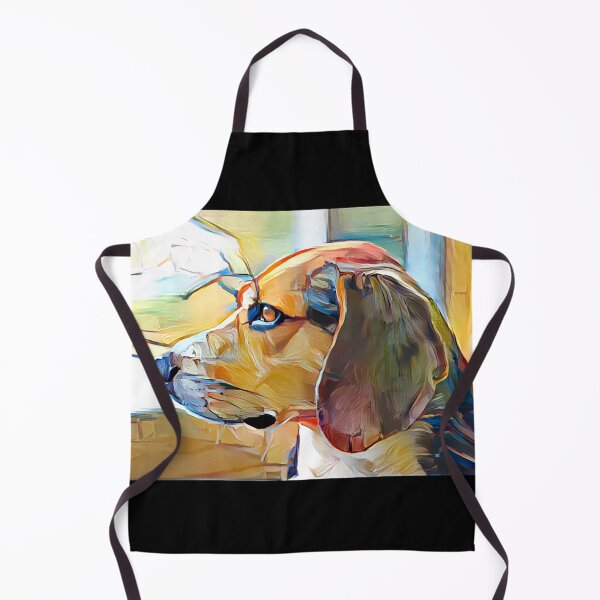 Item preview, Beagle oil painting in the style of Wayne Thiebaud  designed and sold by Designwebjae.