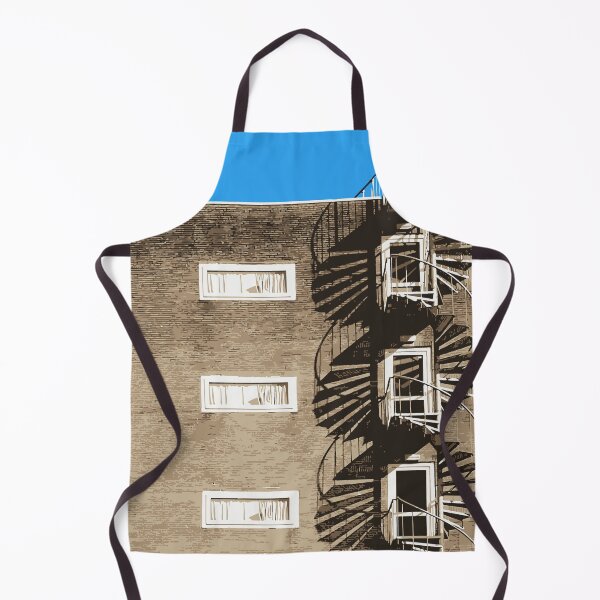 Item preview, brutalist brick facade with spiral staircase designed and sold by am-mantilla2156.