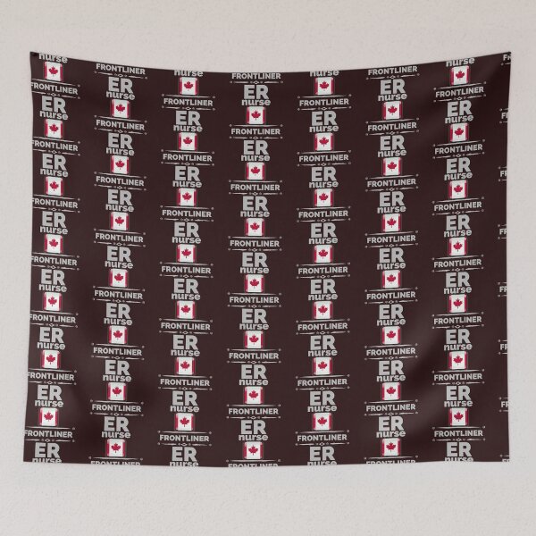 Item preview, er nurse frontliner. Canadian flag designed and sold by doctors-apparel.