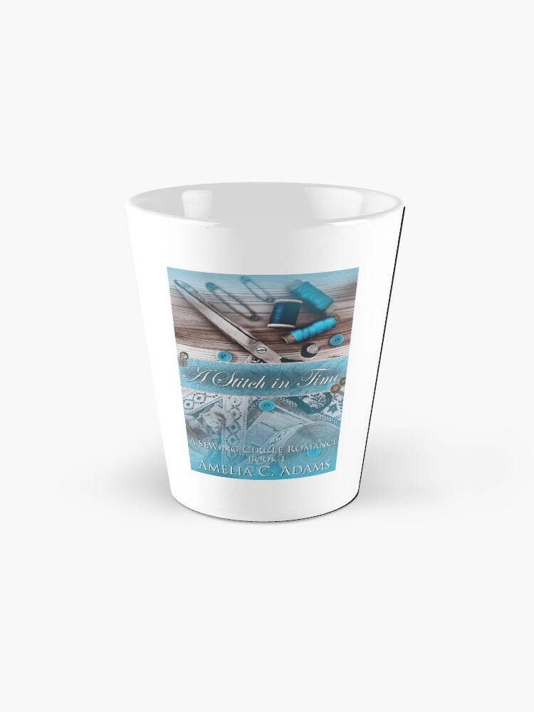 Thumbnail 2 of 4, Coffee Mug, A Stitch in Time by Amelia C. Adams designed and sold by dogbone42.