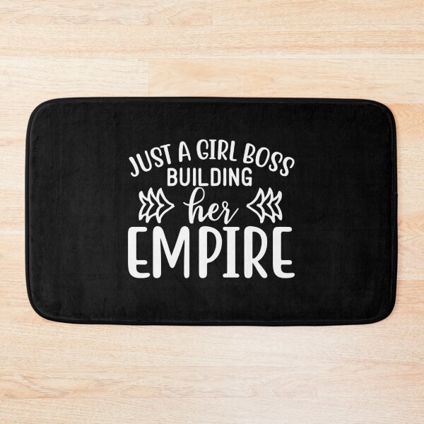 Item preview, Just A Girl Boss Building Her Empire | White on Black designed and sold by SerendipityNow.