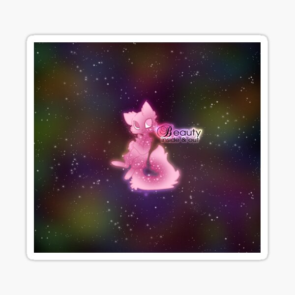Beauty Inside and Out Lovely Kitty Sticker