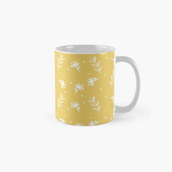 Floral - Yellow Classic Mug